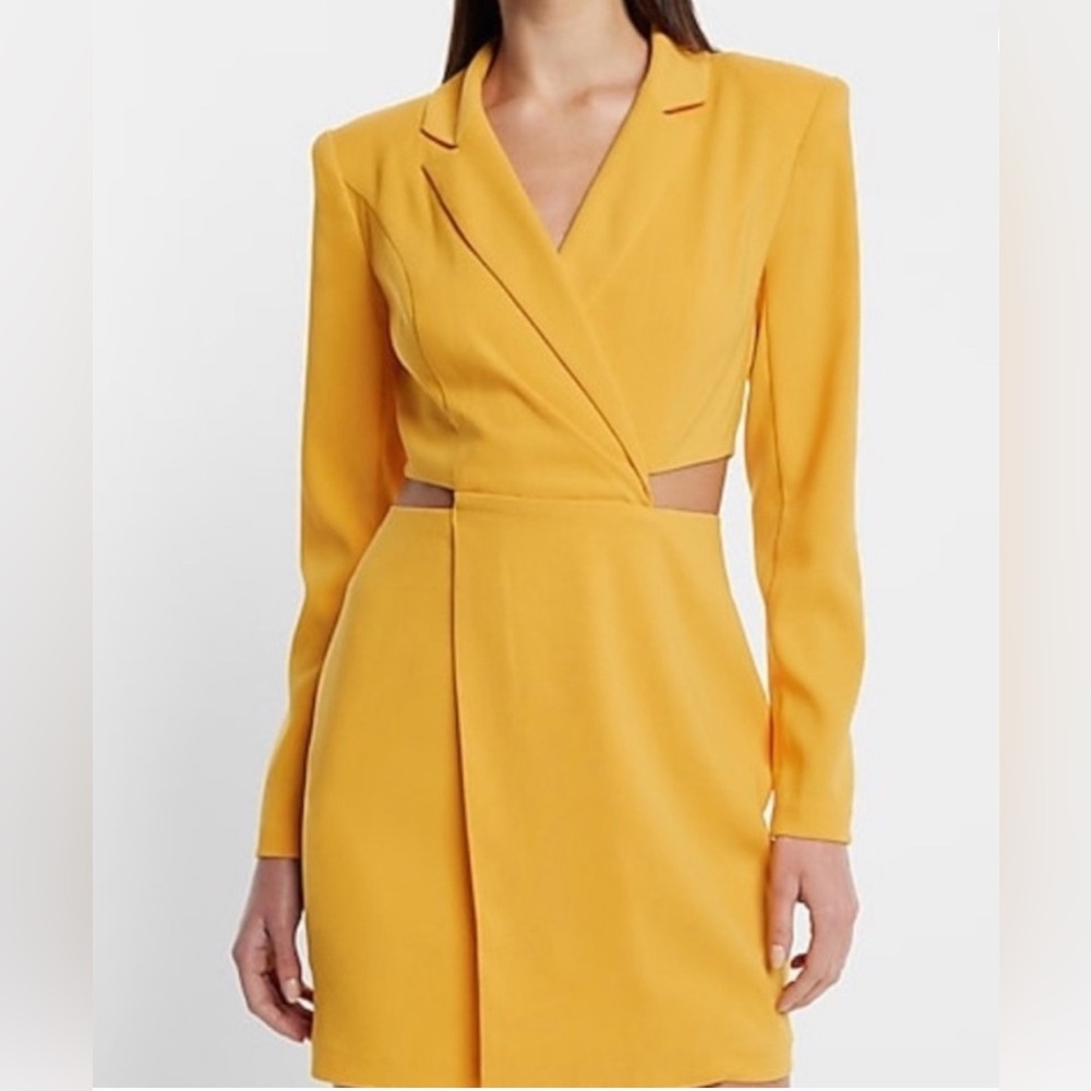 Express vibrant Cutout blazer Dress